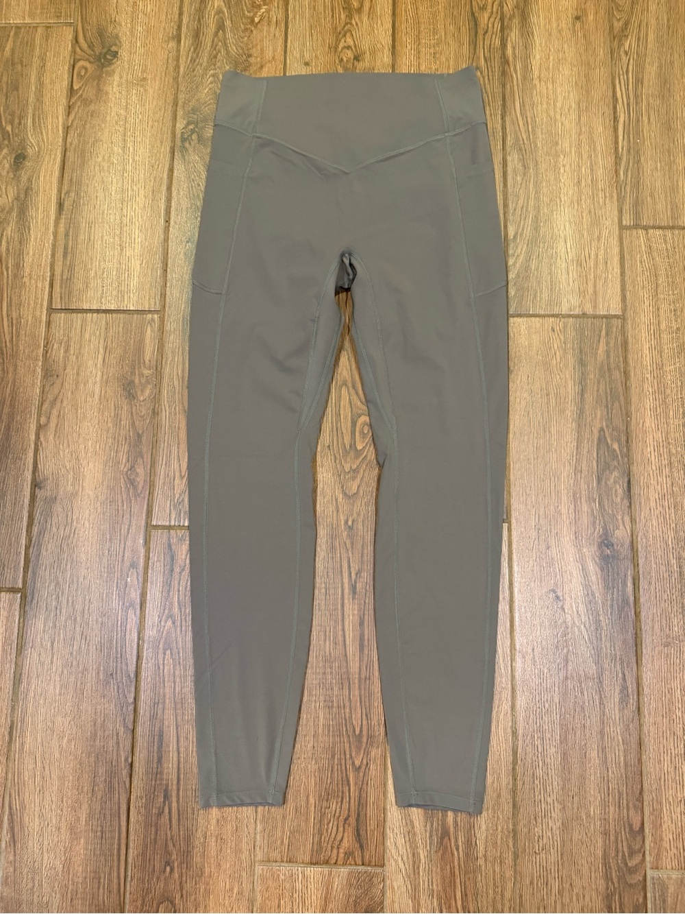 Halara Women's Brown High Rise Ankle Yoga Leggings Stretch Size L